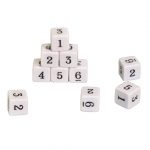 Terninger 1-6 med tall -12 st.