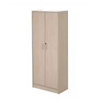 Flexi reol 80x40x203 cm, 2 hele slagdører og 5 permhøyder