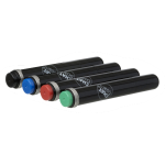 Chatboard tusjer, rød, blå, sort og grønn