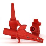 Krokodilleklemme sikkerhet rød