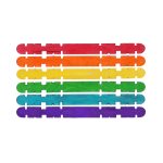 Ispinner med hakk farget, 1000 stk